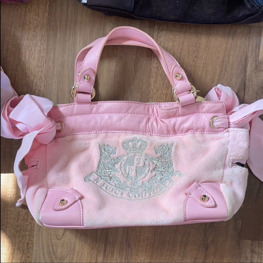 ISO PINK TERRY CLOTH JUICY PURSE